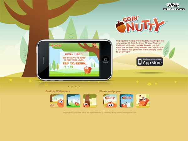 網頁教學網-插畫網站設計-Goin Nutty