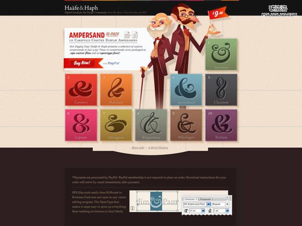 網頁教學網-插畫網站設計-Haäfe & Haph