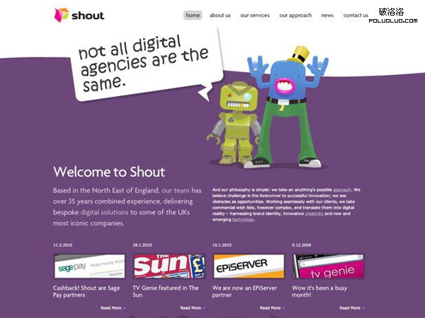 網頁教學網-插畫網站設計-Shout Digital Limited
