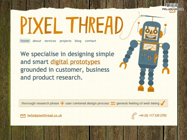 網頁教學網-插畫網站設計-Pixel Thread