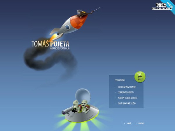 網頁教學網-插畫網站設計-Tomáš Pojeta