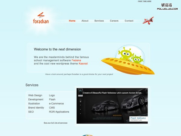 網頁教學網-插畫網站設計-Foradian Technologies