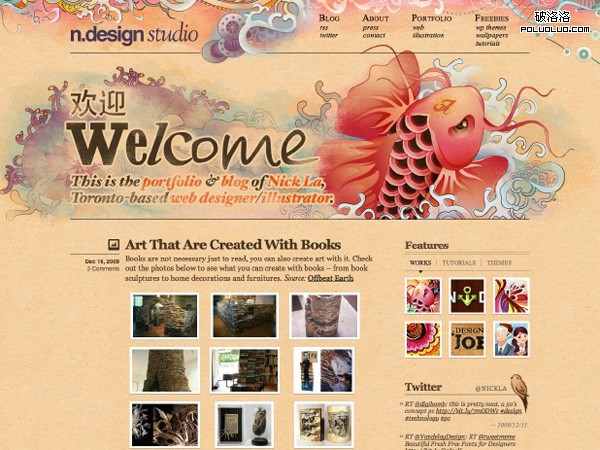 網頁教學網-插畫網站設計-N.Design Studio