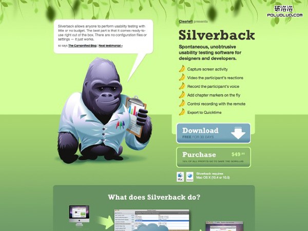 網頁教學網-插畫網站設計-Silverback