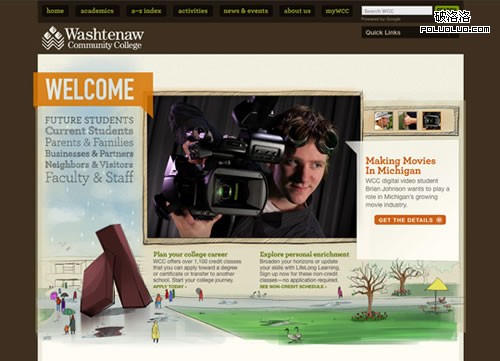 brown web design