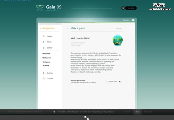 poluoluo.com網-40個創意網站界面設計