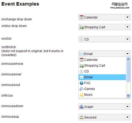 Select in Tips for Coding and Designing Usable Web Forms