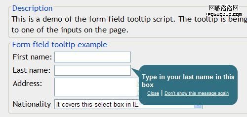 Hint-2 in Tips for Coding and Designing Usable Web Forms