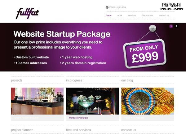 Purple Website Showcase - Full Fat