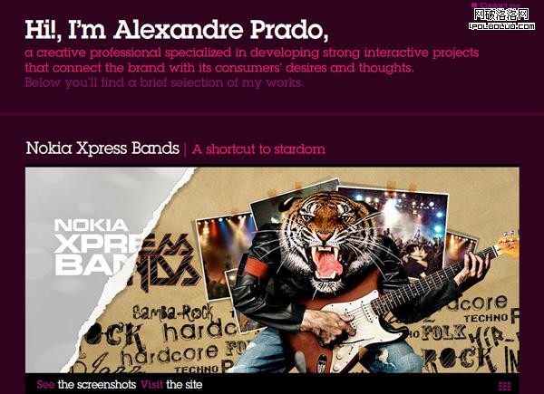 Purple Website Showcase - Alexandre Prado