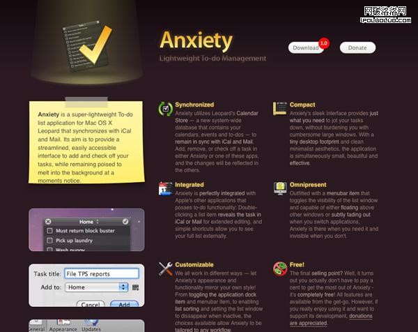 Purple Website Showcase - Anxiety