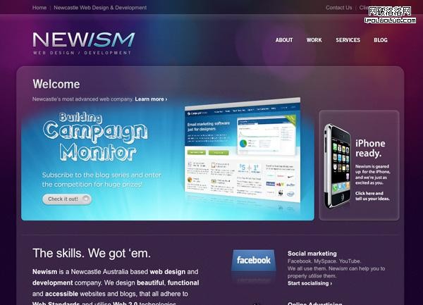 Purple Website Showcase - Newism