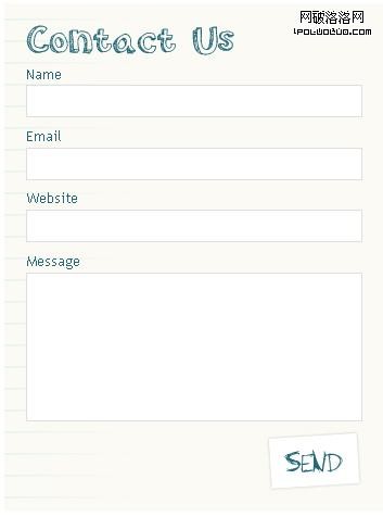 網頁設計參考:很不錯的15個HTML網頁表單設計實例_破洛洛