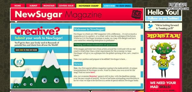 Magazine Web Design Styles