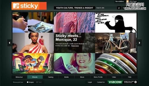 mtvsticky.com - 滑動、導航