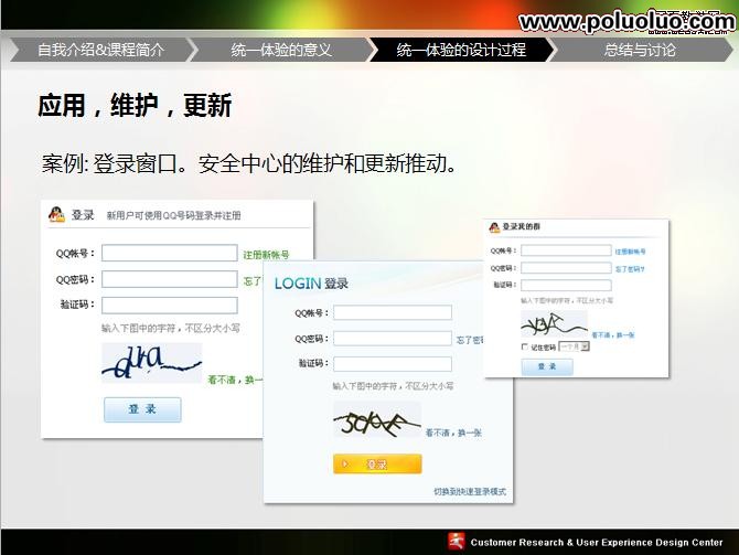 UPA2009統一體驗的設計PPT講義稿