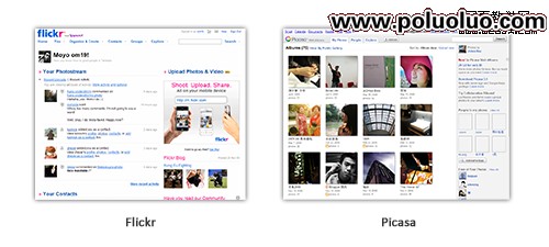 Flickr 和 Picasa的個人首頁