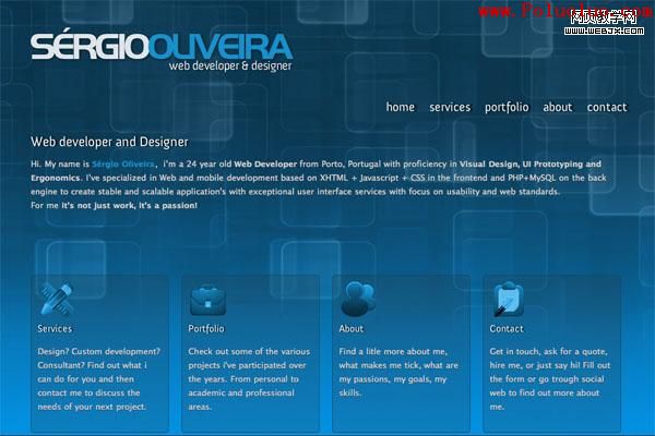 blu14 20 Fresh and New Blue Web Designs