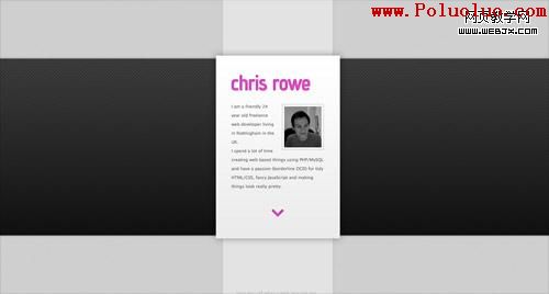 Business card website