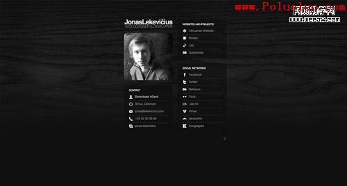 Business card website