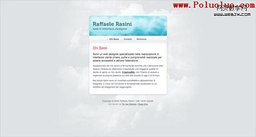 Business card website