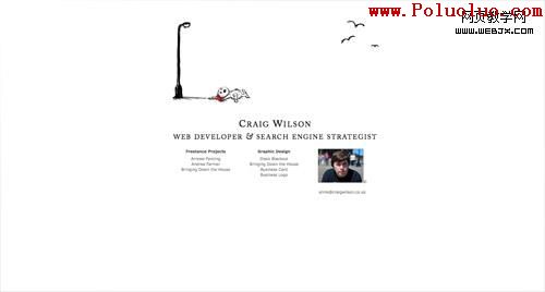 Business card website