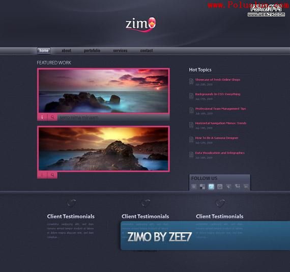 zimo-creative-web-design-layout-inspiration