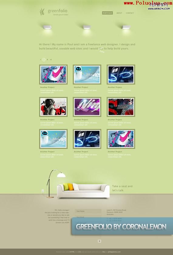 greenfolio-creative-web-design-layout-inspiration