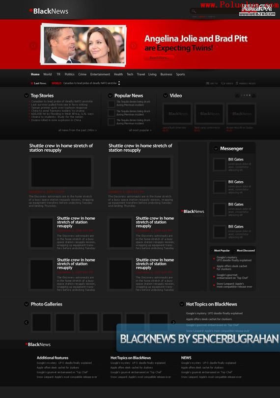 black-news-creative-web-design-layout-inspiration