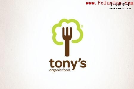 tony organic food 20 cool & inspiring logo designs