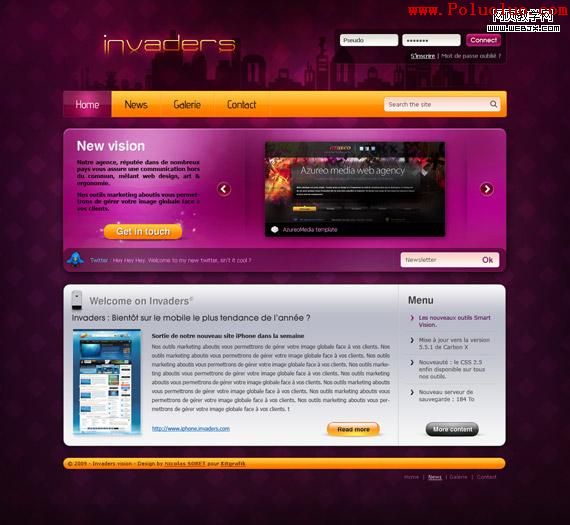 invaders-deviantart-inspirational-creative-web-design