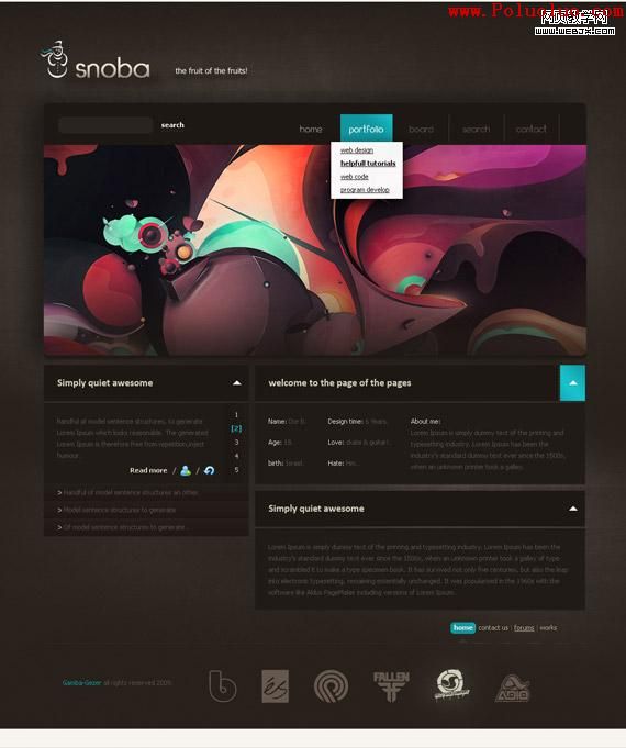 snoba-deviantart-inspirational-creative-web-design