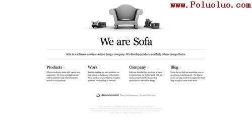 Minimal website design