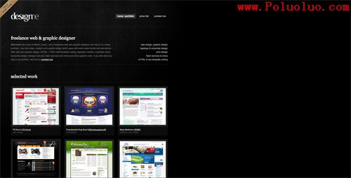 Minimal website design