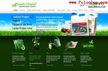 NutriField 11 grass based website designs