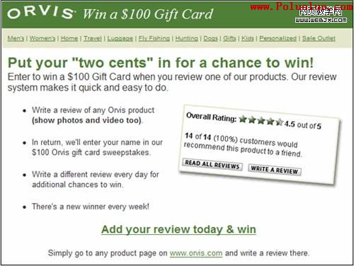 Orvis Review Offer