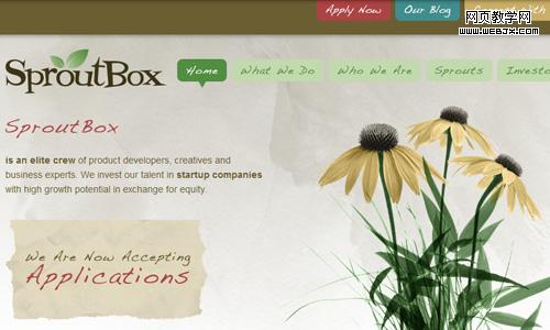sproutbox - creative web site
