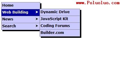 Jim's DHTML Menu v5.7