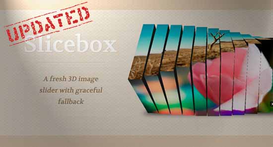 Slicebox jQuery Image Slider