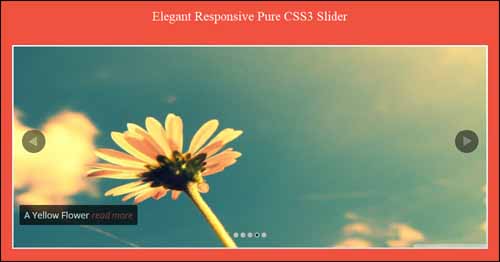 Elegant Responsive Pure CSS3 Free jQuery Slider