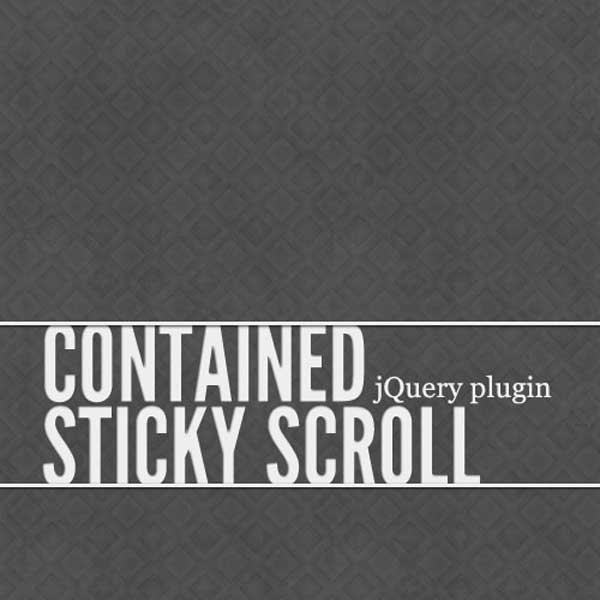 Contained Sticky Scroll