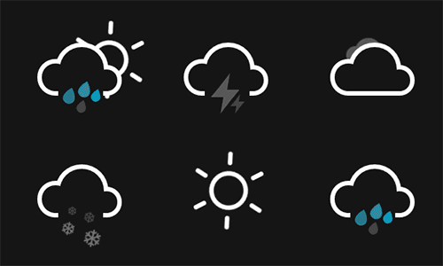 純CSS如何實現帶動畫的天氣圖標 