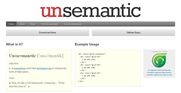 Unsemantic-CSS-Framework