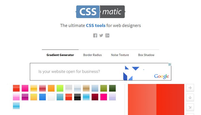 css cssmatic code generate