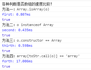 JavaScript判斷是否為數組的3種方法及效率比較 