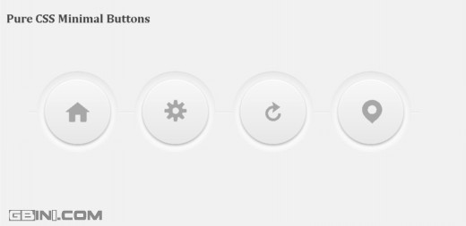 純CSS實現的3D簡潔按鈕設計