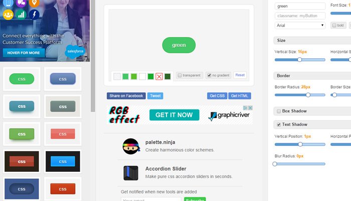 free css button generator code