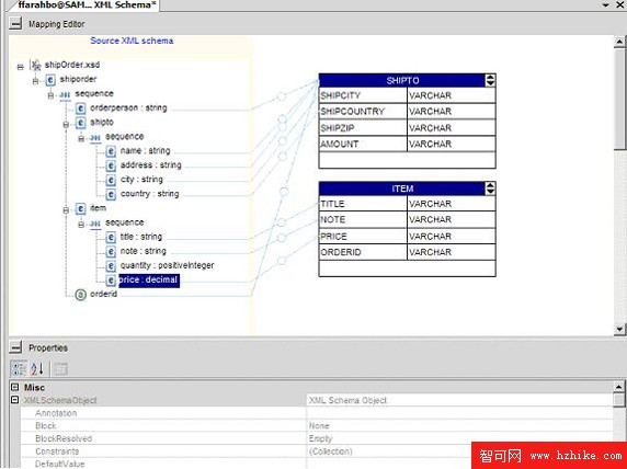 使用 DB2 Visual Studio 2005 Add-in 進行帶注釋的 XML 模式分解