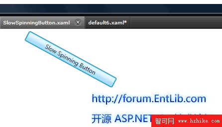 XAML 實例演示之八 –動畫：緩慢旋轉的按鈕