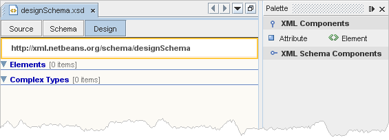 Working With XML Schemas Using the Design View